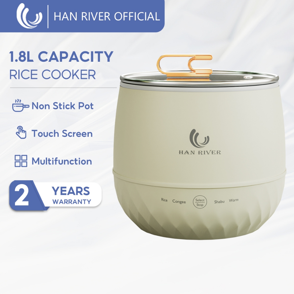 HAN RIVER Rice Cooker Non Stick Electric Cooker Multi Cooker Periuk Nasi Elektrik Touch Screen HRRC05BG