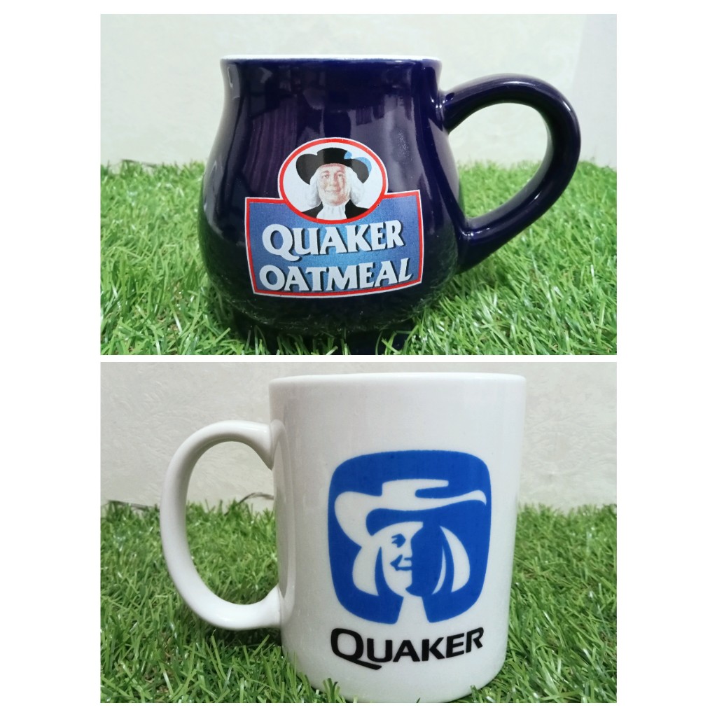 QUAKER OATMEAL PORCELAIN CERAMIC BOWL MUG