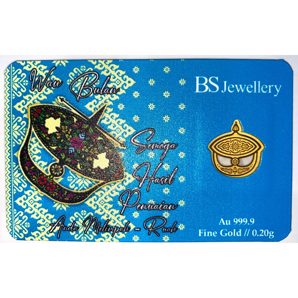 BS Jewellery Emas 999.9 Goldbar Edisi Wau - F55