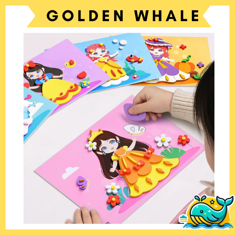 Seni Tampal 3D EVA three-dimensional stickers 立体贴贴画