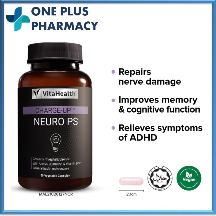 VitaHealth CHARGE-UP™ NEURO PS (60's) [EXP 08/2026]