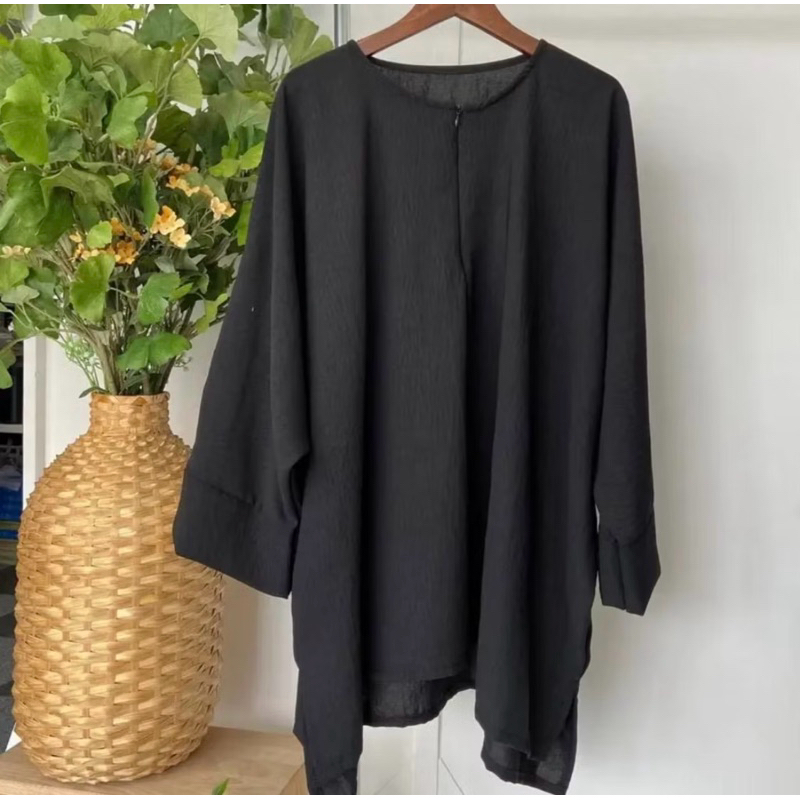 READY STOCK WOMEN [HOT SELLING] BAGGY BLOUSE MATERIAL [CEY IRONLESS] FAST SHIPPING??