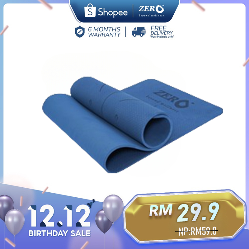 Zero Healthcare Yoga Mat 6mm Premium Essential TPE