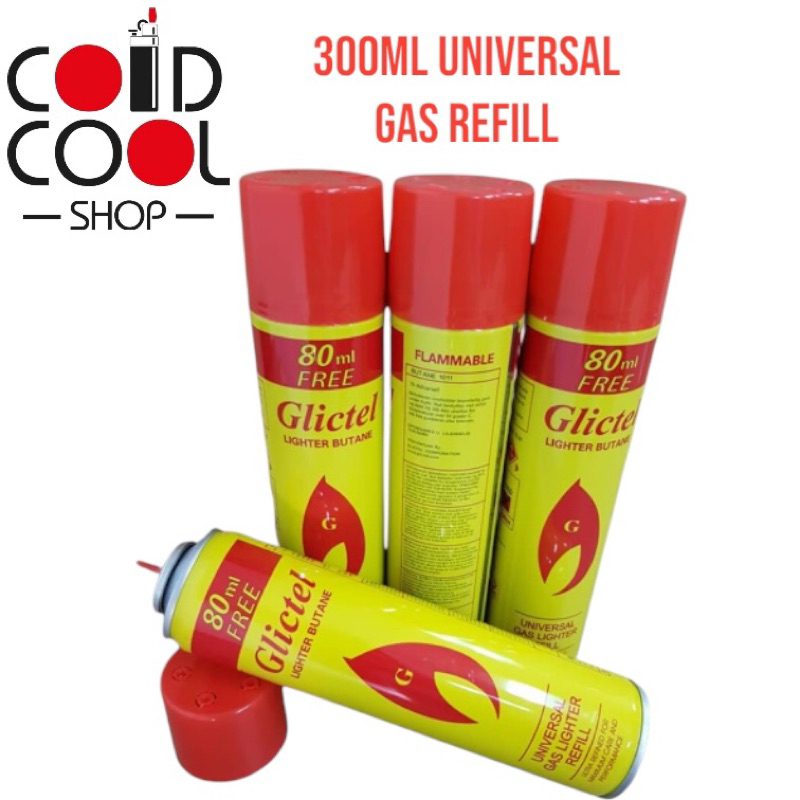 Glictel Universal Gas Lighter Refill 300ml