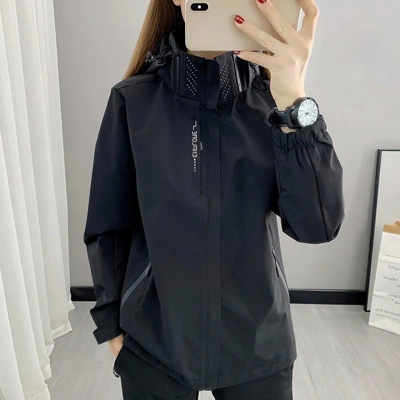 [Kalis Air ] Hoodie Boleh Cabut Unisex Waterproof Jacket Windbreaker Bomber Windproof Jaket EX