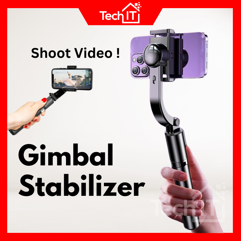 Selfie Stick Tripod 3 in 1 Gimbal Stabilizer For Phone Stabilizer Holder Tripod Bluetooth Selfie Stick Stabilizer Stand