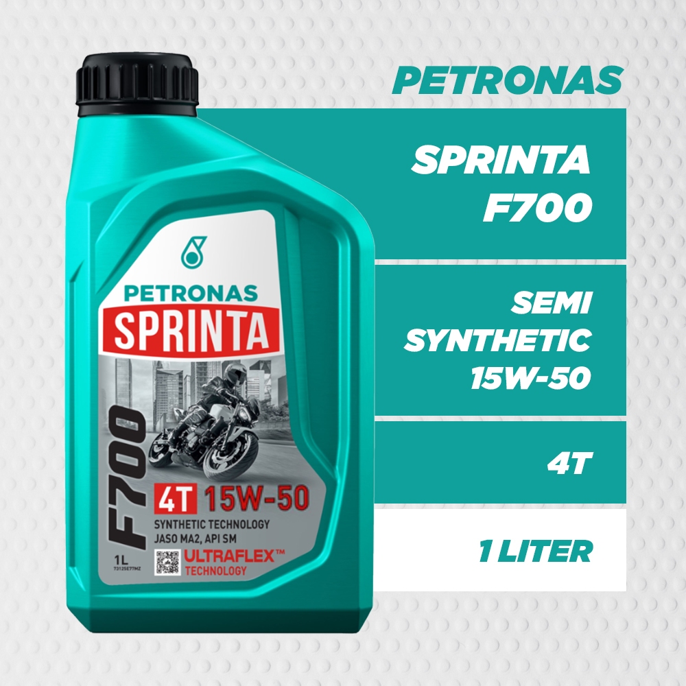 Petronas Sprinta 4T F700 10W40 & 15W50  Semi Synthetic  Engine Oil MINYAK HITAM 4T OIL ORIGINAL100%