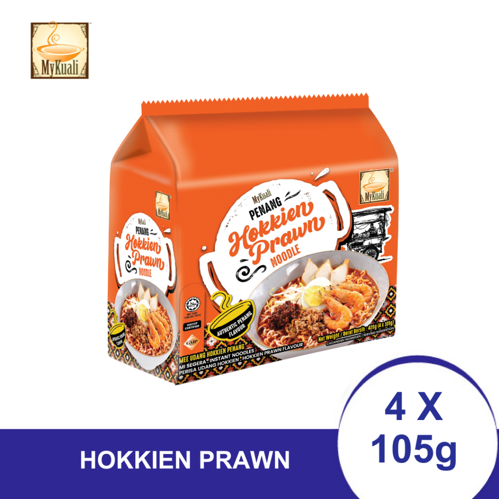 MYKUALI PENANG NOODLE - HOKKIEN PRAWN (105GX4)