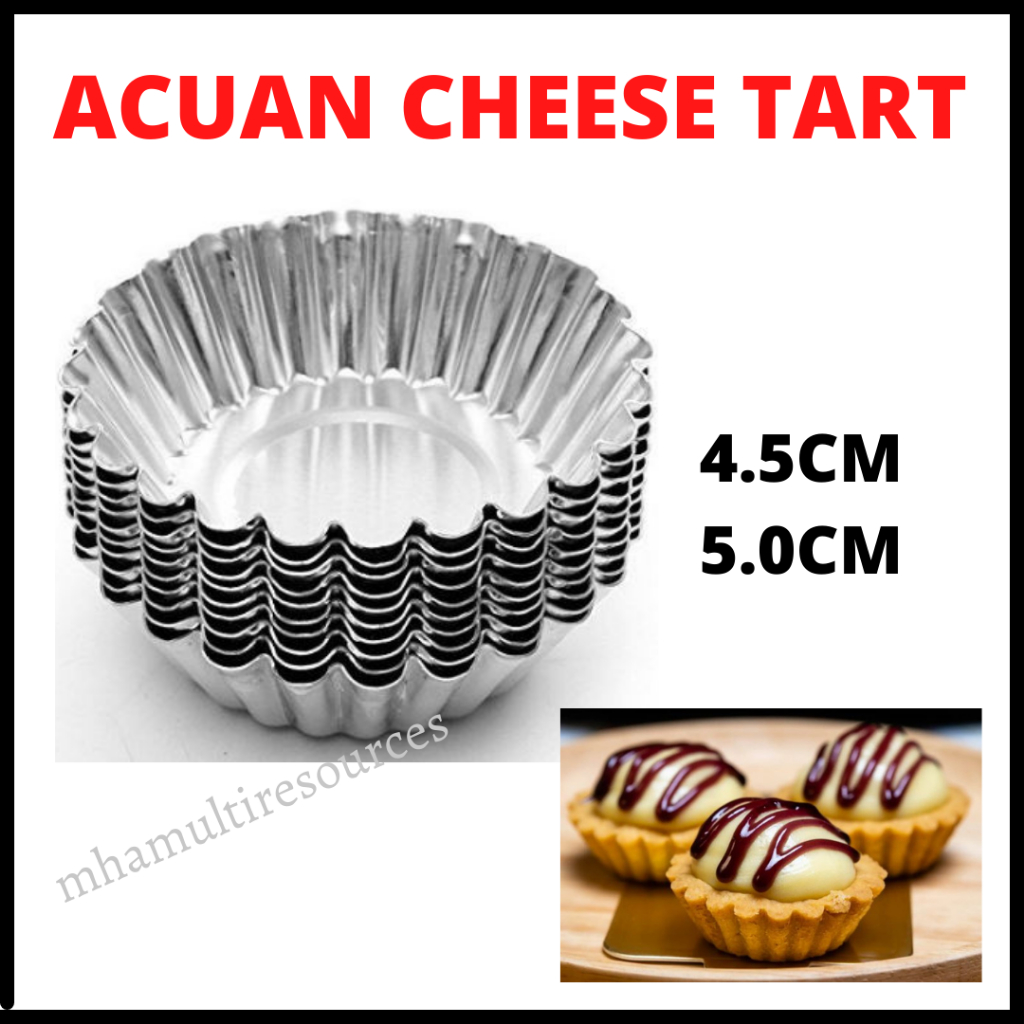 Acuan Cheese Tart Bunga Acuan Tart Cheese Tart Telur Egg Tart Flower Tart 4.5 cm