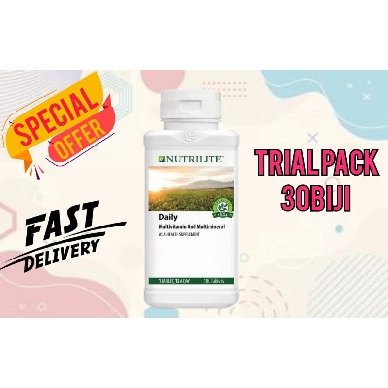 NUTRILITE Daily Multivitamin & Multimineral 30biji (trail pack)