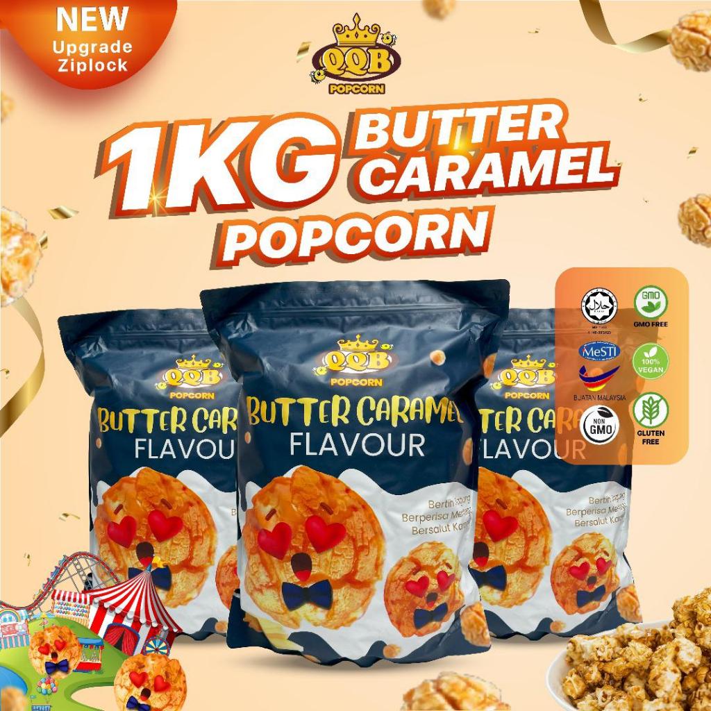1000g Butter Caramel Popcorn /Fully Coated Mushroom Popcorn /HALAL /MESTI /BUATAN MALAYSIA