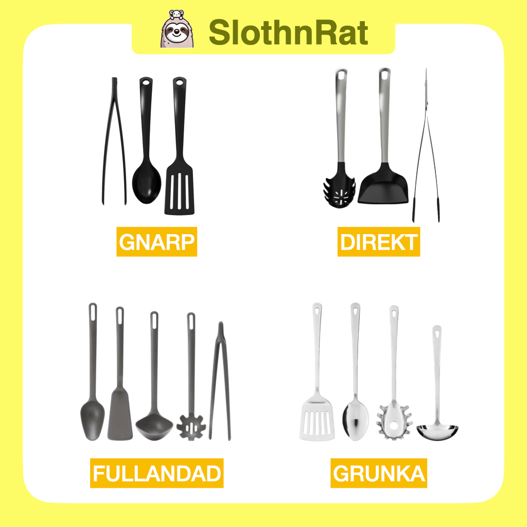 IKEA Kitchen Utensil Cooking Set Cooking Tools Kitchenware Cookware Peralatan Memasak Penyeduk Masak