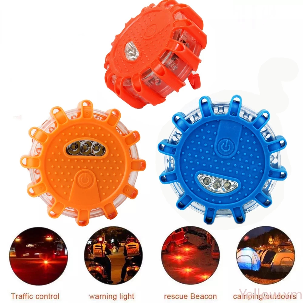 Essential Car Gadget! 1PCS Magnetic Car Emergency LED Warning Strobe Light, the Guardian Light in the Dark Night.