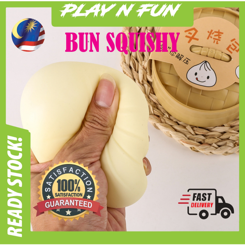 Squeeze Bun Toy Kids Steamed Stuffed Squishy Food Decompression Toys Sensory Stress Relief Toy