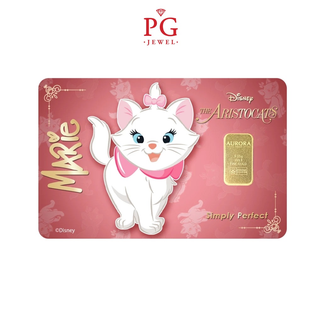 Aurora Italia's Unique 0.25g Gold Bar (Au 999.9) 24K - The Aristocats&hellip;