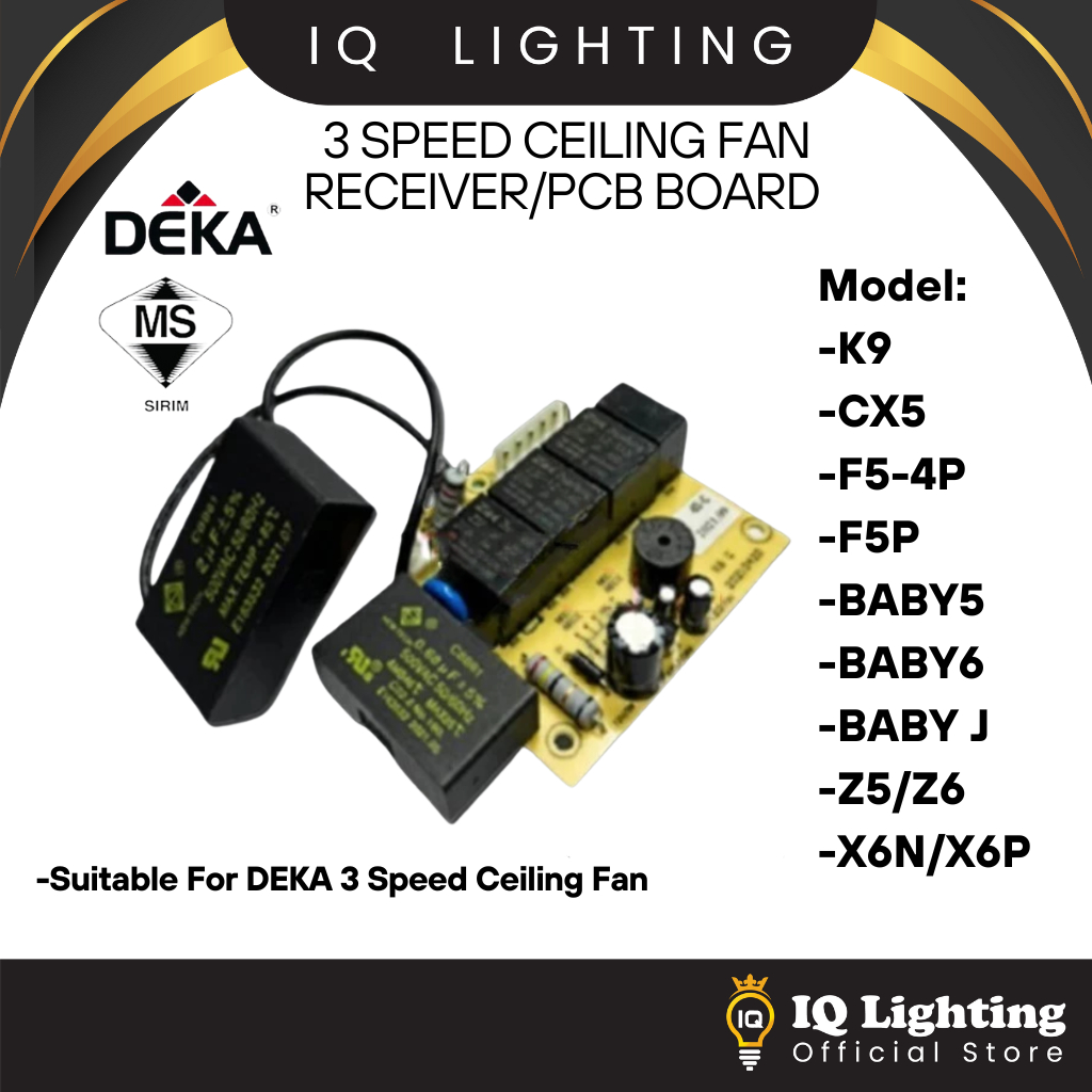 Deka Ceiling Fan Remote Control/ PCB Board Receiver 3speed/PCB Board Receiver 4speed