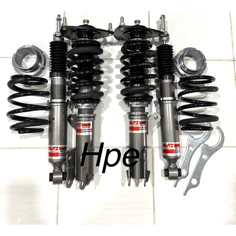 ADJUSTABLE ABSORBER MERCEDES W176 BLIZT RACING TYPE MONOTUBE HIGH LOW SOFT HARD 30 STEP & BODY SHIFT