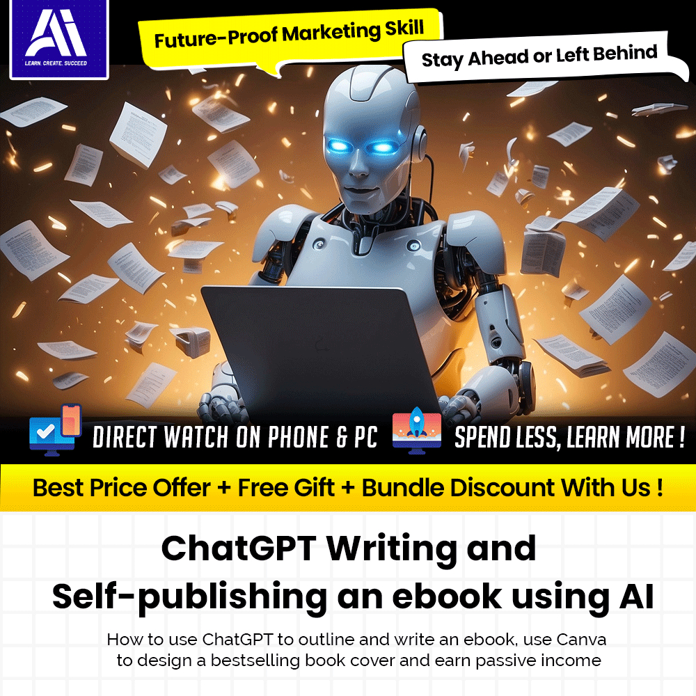 Video Course - ChatGPT Writing and Self-publishing an ebook using AI | Chatgpt Marketing Course | AI Marketing