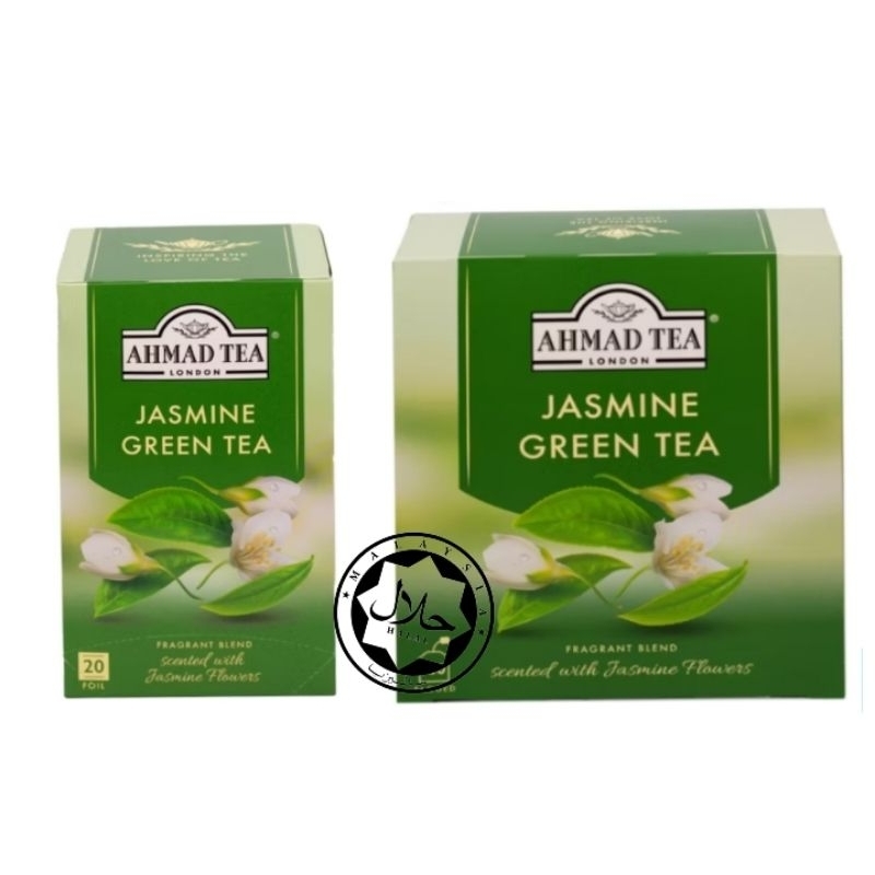 AHMAD TEA LONDON Halal ✅ Jasmine Green Tea 20s & 100s