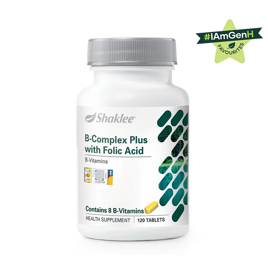B Complex Plus Vitamin B with Folic Acid - 120 capsules