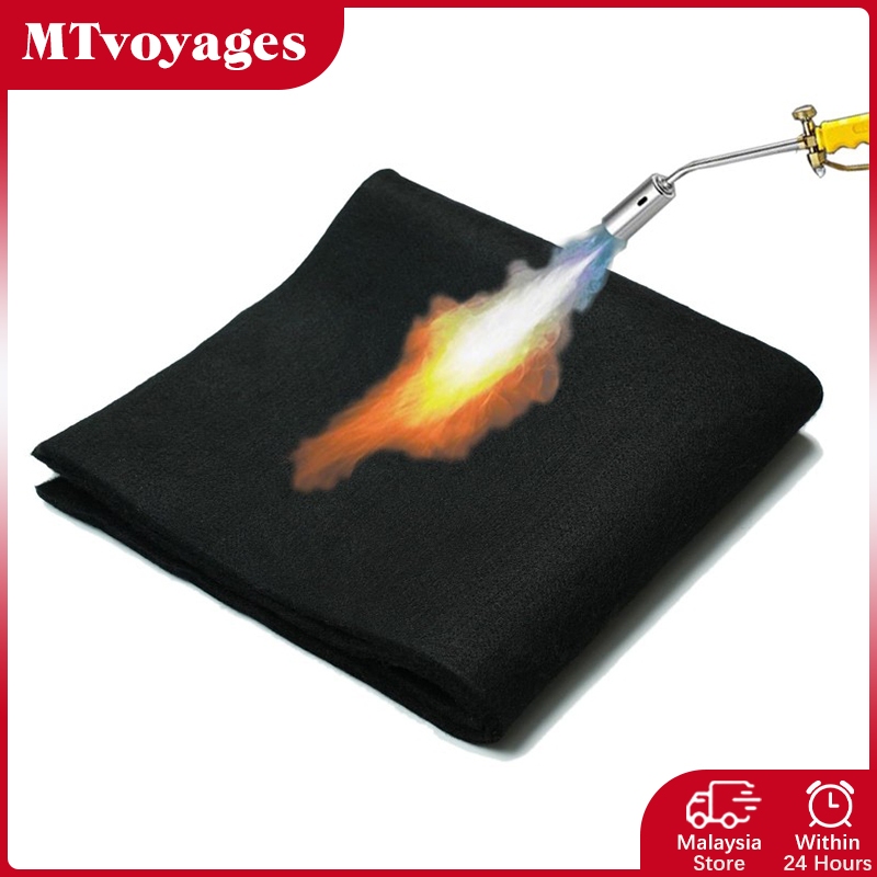 6mm Thickened Fire Resistant Carbon Felt Cloth Fireproof cotton sponge Welding Protective Blanket Fire Pit Mat
