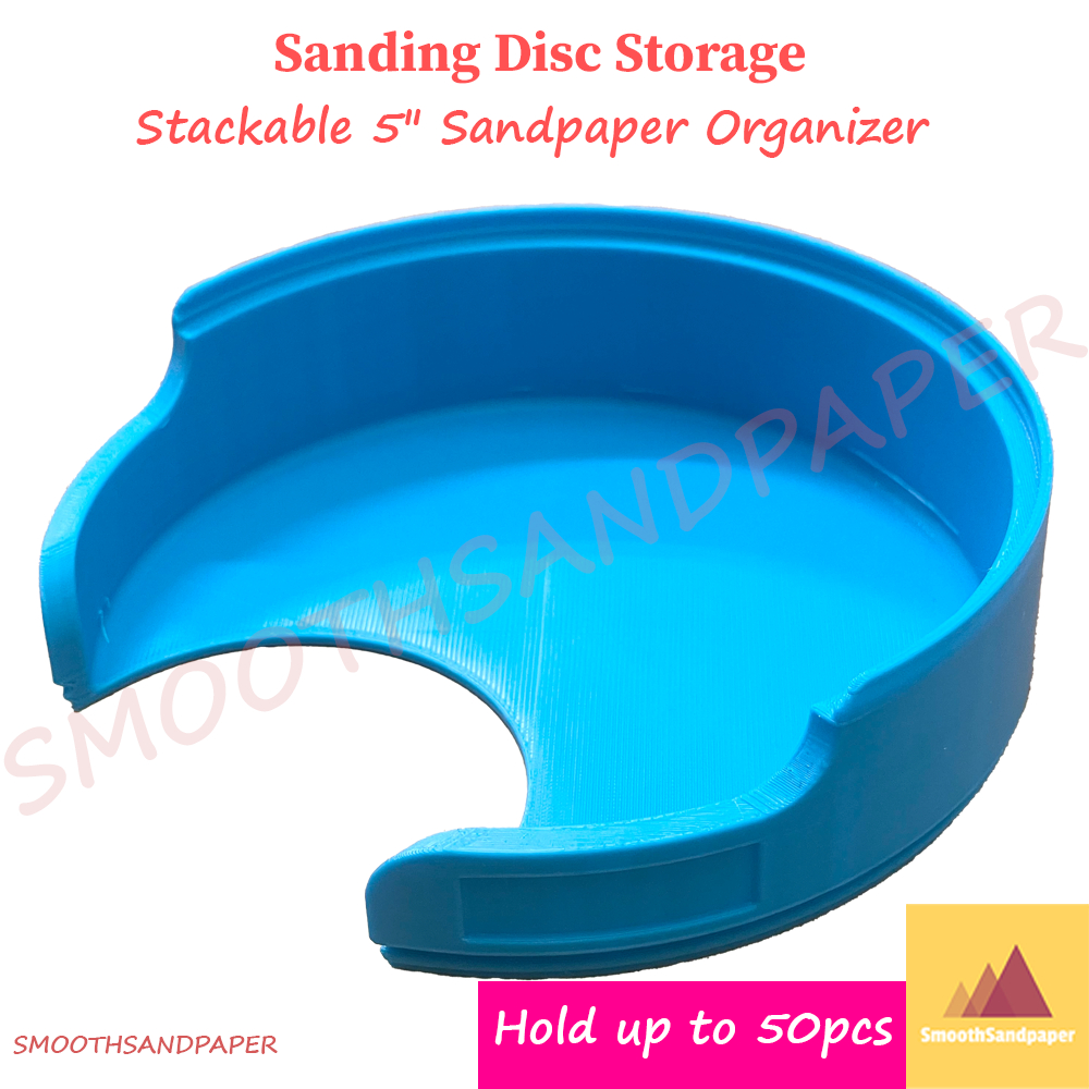 Sanding Disc Storage (Big) - Stackable 5" Sandpaper Organizer