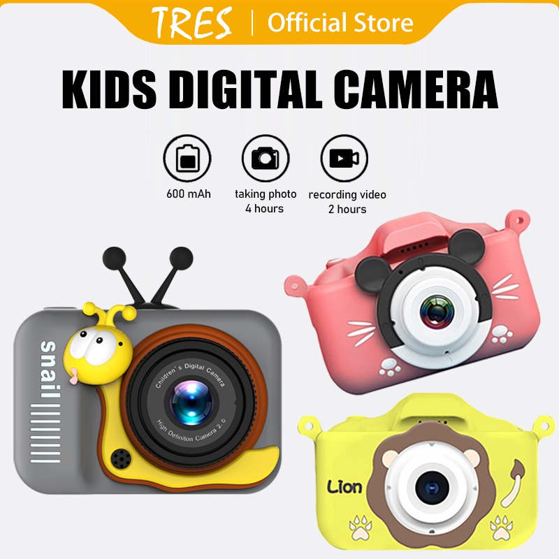 Tresgadget Kids Digital Camera 12MP HD Camera Video Toy Shockproof Child Photography Dual Lens