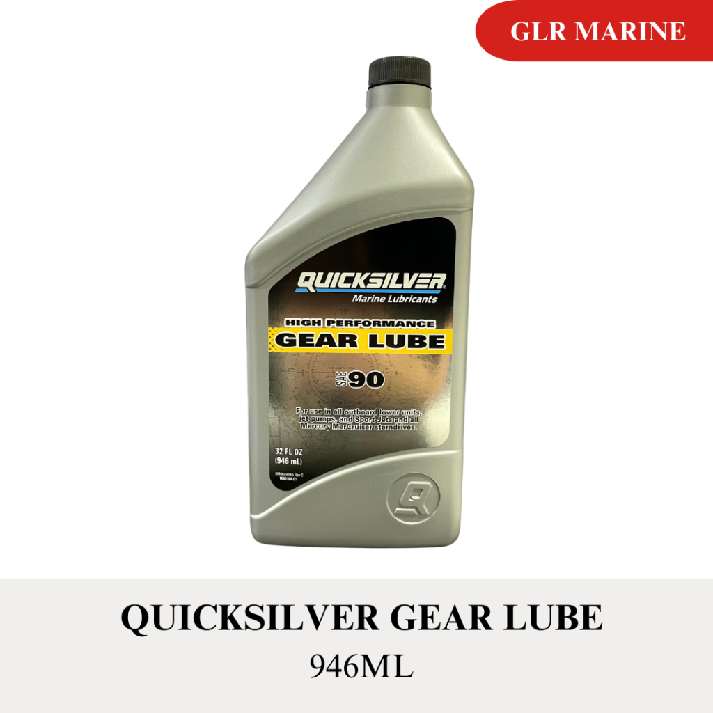 946ML QUICKSILVER GEAR LUBE GEAR OIL HIGH PERFORMANCE SAE 90 OUTBOARD GLR MARINE 858064Q01 8M0222065