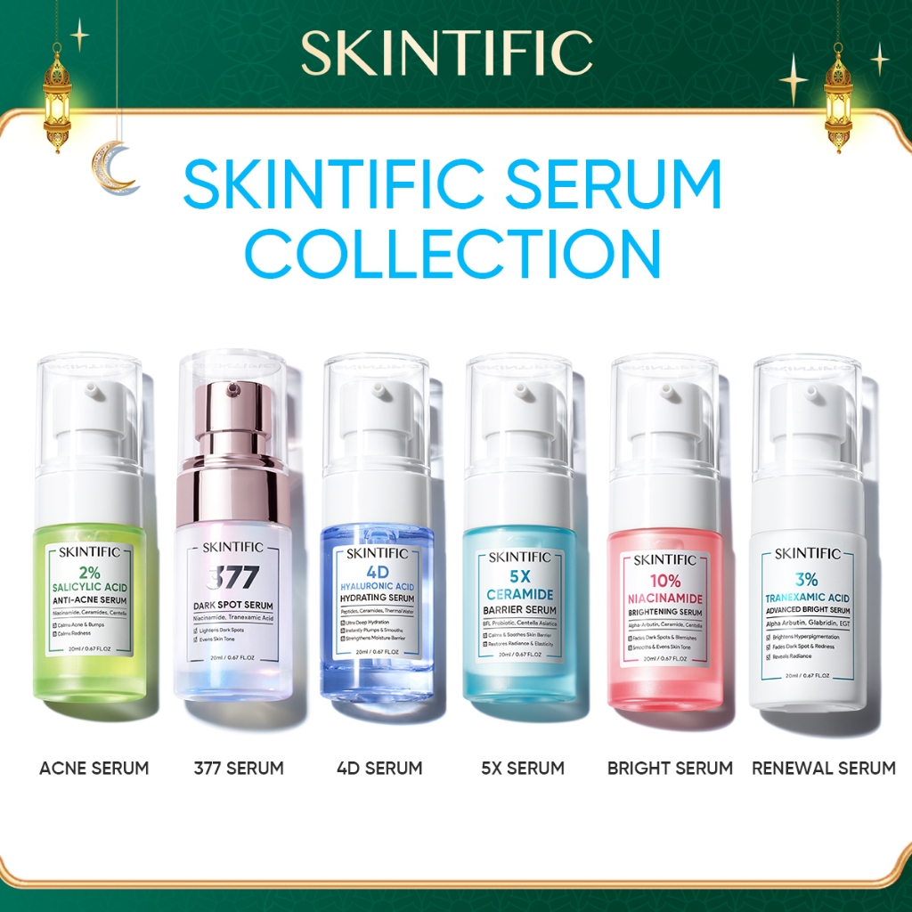 [Ready Stock] SKINTIFIC Brightening Face Serum Salicylic Acid Anti Acne Serum Whitening Glowing and Fade Dark Spot Serum