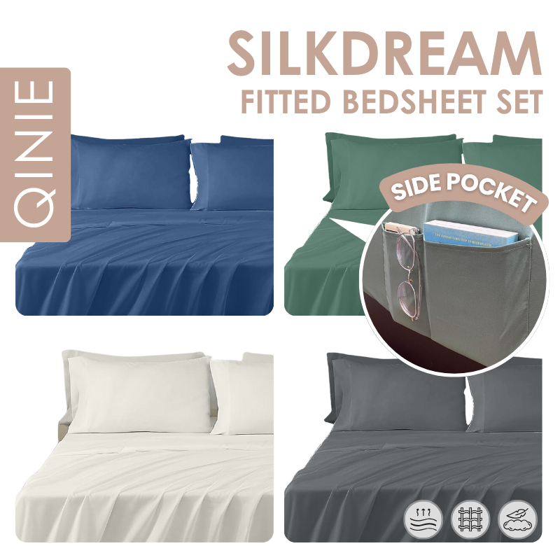 Qinie SilkDream Microfiber Fitted Bedsheet Set (Single / Super Single / Queen / King / Super King)