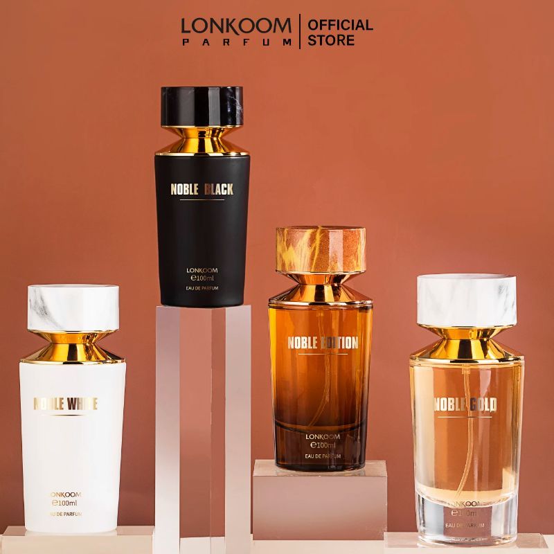 LONKOOM Perfume EDP Noble Gold/Black/White/Edition minyak wangi Lelaki /Wanita Longlasting Unisex (100ml)