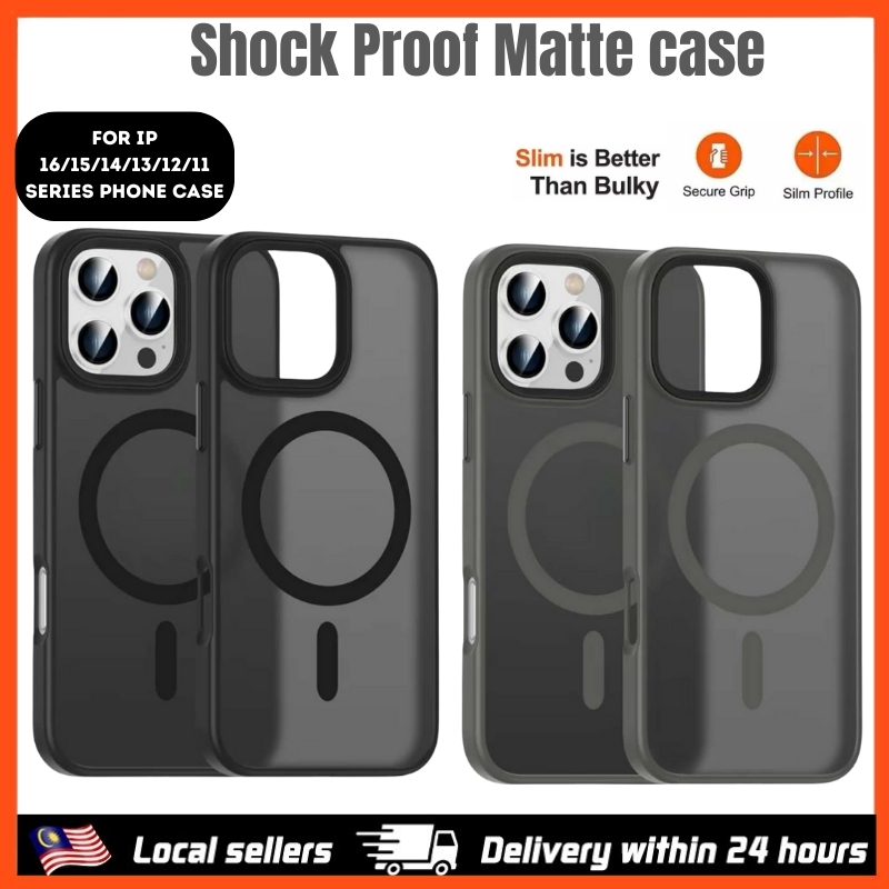 compatible for iPhone 16 PRO MAX 15 PLUS 14 13 12 11 MAGNETIC SHOCK PROOF PHONE CASING COVER CASE clear Transparent