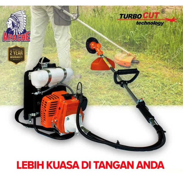 APACHE TurboCUT® BG328 | Super Heavy Duty Mesin Potong Rumput | Backpack Brush Cutter | Grass Trimmer | 2 TAHUN WARRANTY