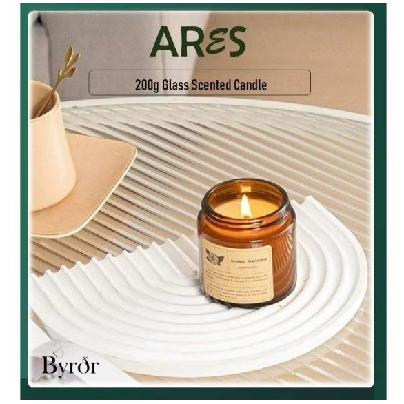 ARES Organic 200g Soywax Scented Candle Fragrance Candle lilin wangi