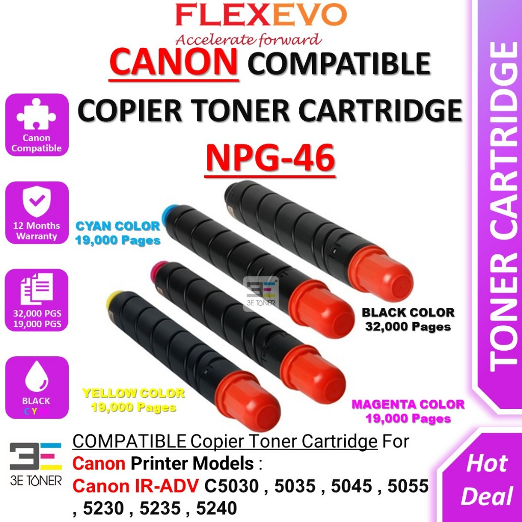 NPG-46 NPG46 NPG 46 46 Copier Toner Cartridge Compatible for IR-ADV C5030 5035 5045 5055 5230 5235 5240 Printer
