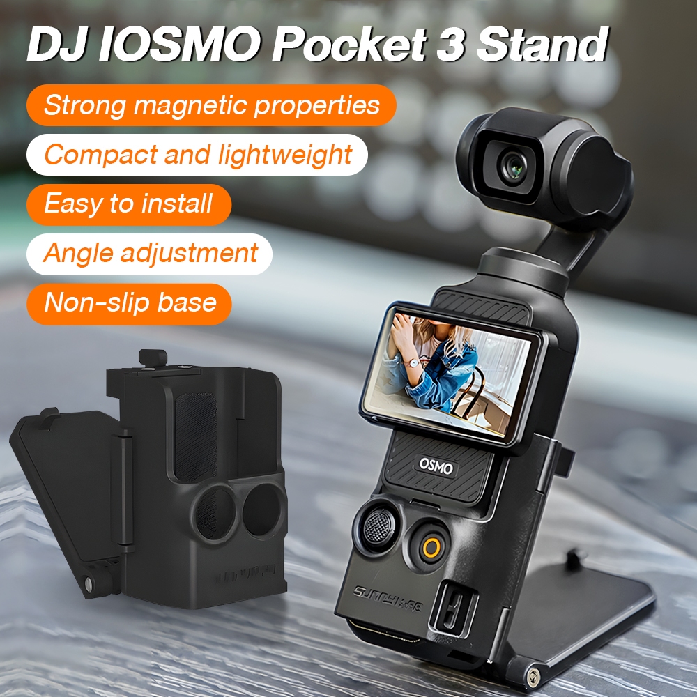 DJI Pocket 3 Magnetic Adjustable Desktop Stand Mount Holder for Vlog Video Accessories