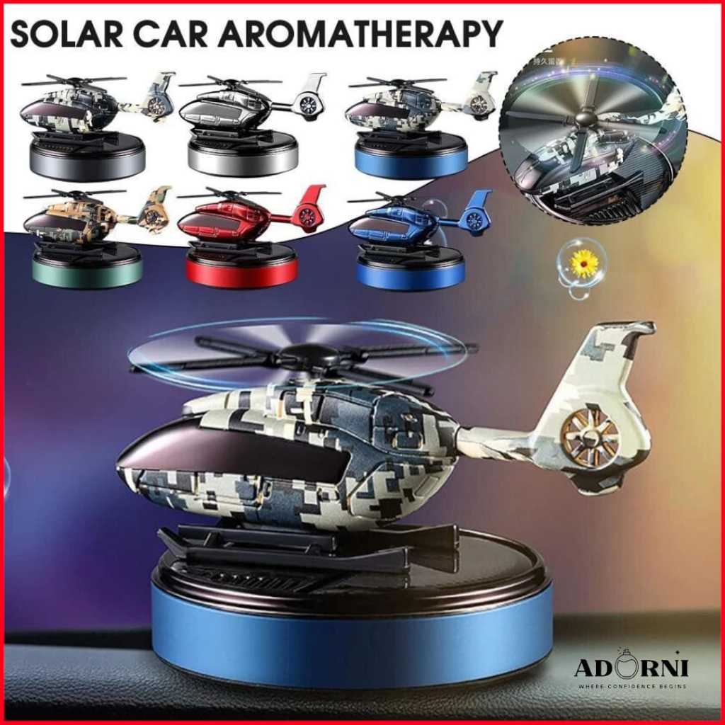 ADORNI Parfum Suria Helikopter Camo Bergerak Berkualiti Tinggi Light Moving Air Freshener Car Accessories Perfume