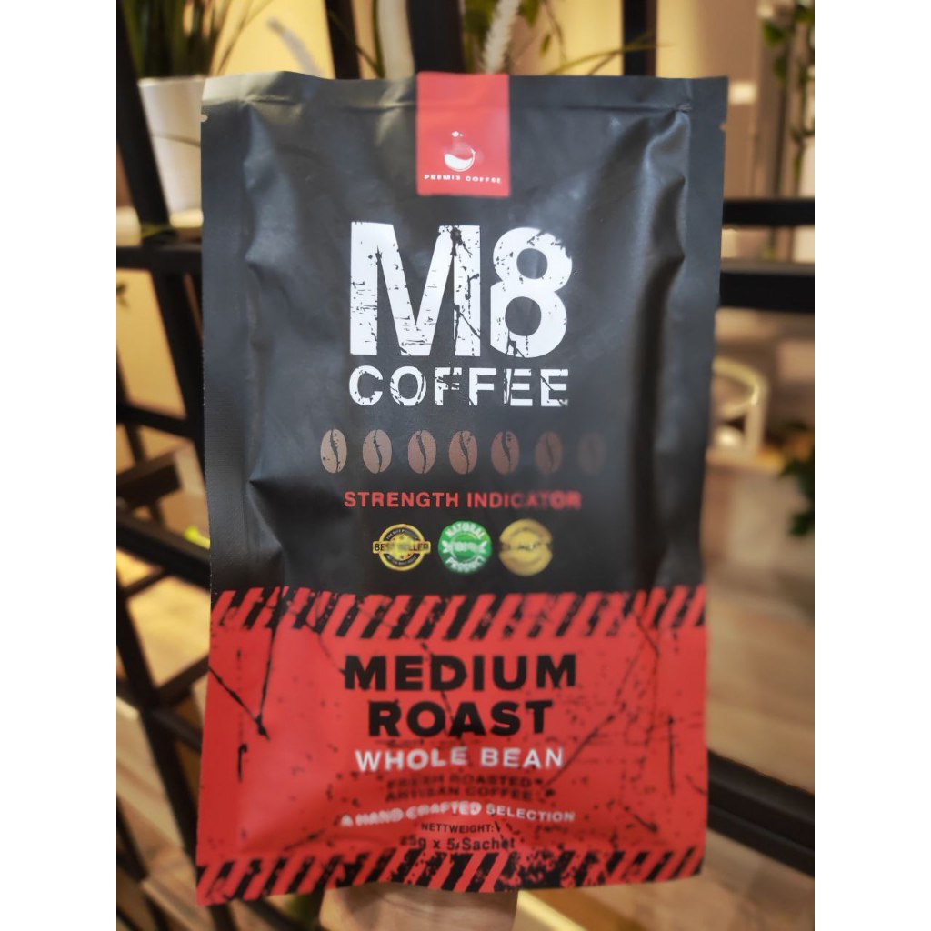 M8 COFFEE ( 5 sachet per pek ) | Original Hq | Kopi Arabica Habatussauda oleh Ustaz Din