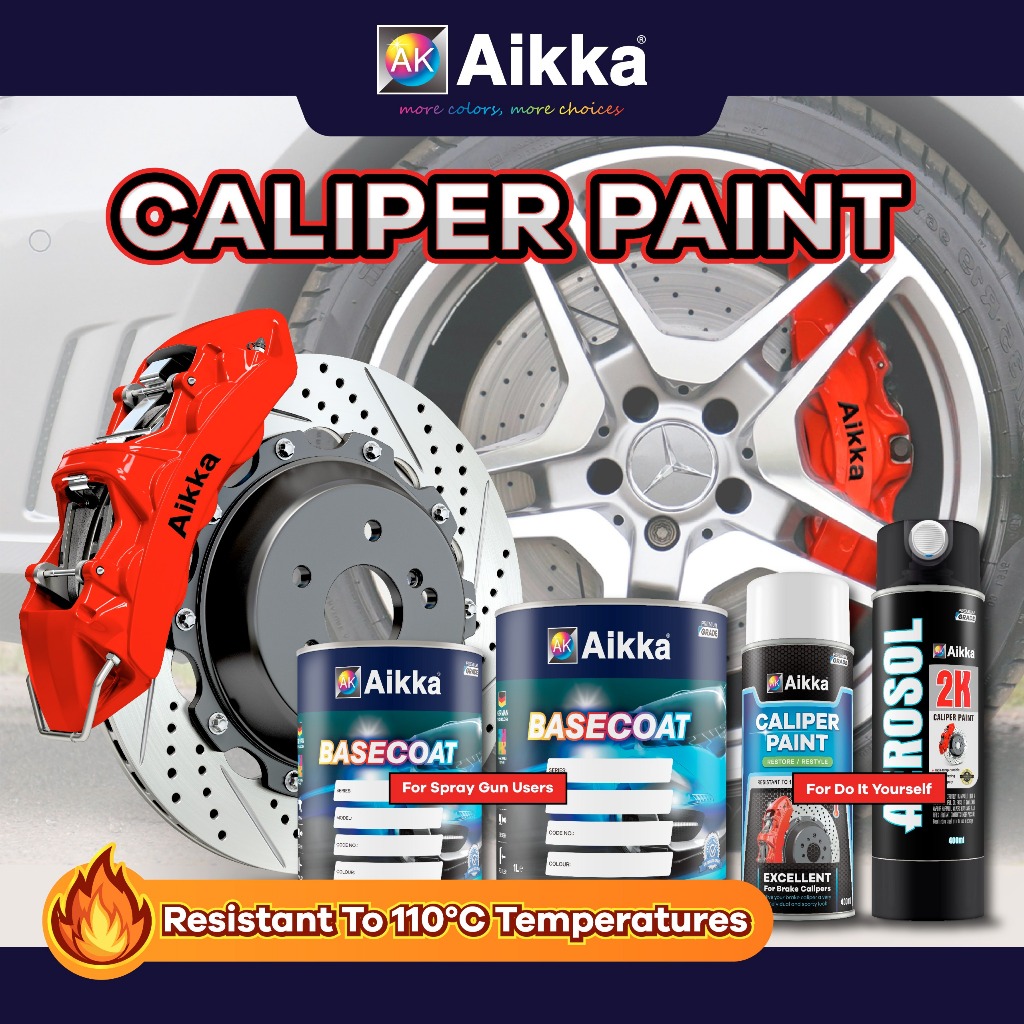 AIKKA 1K / 2K CALIPER PAINT BREK / 140 K, 141 K, 142 K, 143 K, 144 K, 145 K, 146 K, 147 K, 148 K, 149 K / CAT KERETA