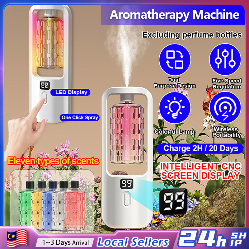 Automatic Aroma Diffuser Rechargeable Fragrance Machine Air Humidifiers Digital Display Air Freshener Perfume 香氛机香薰机