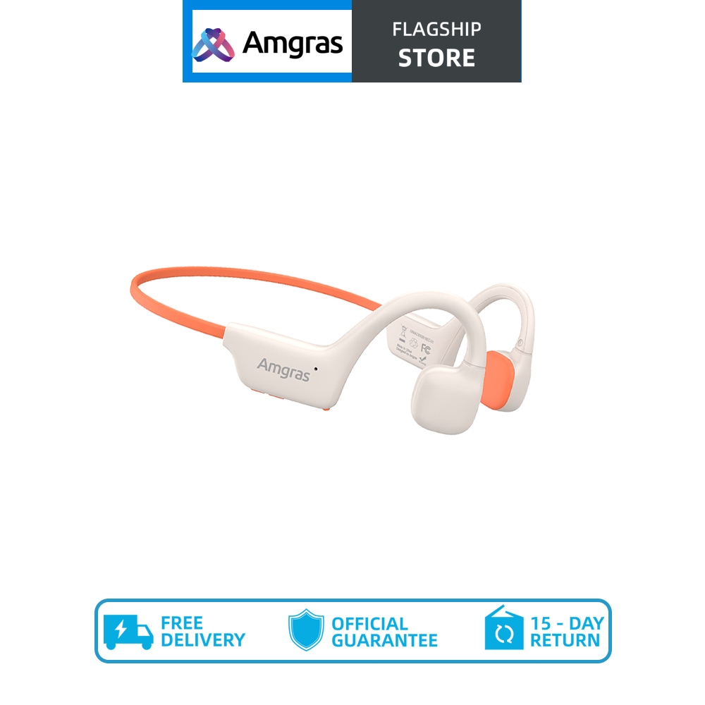 Amgras OpenMeta Ⅱ Pro Bone Conduction earphone Blutooth Hearphones Water/Sweat Resistant Stereo Sound Built-in Mic 10H