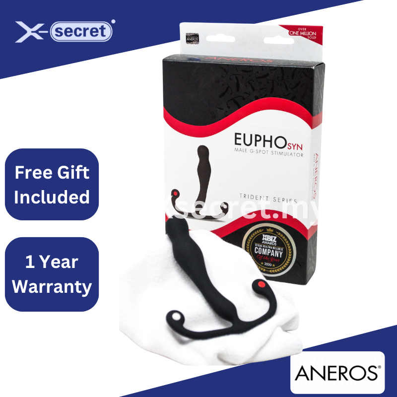 Aneros Eupho Syn Trident Prostate Massager for Men | Hands-Free Male G-Spot & P-Spot Stimulator