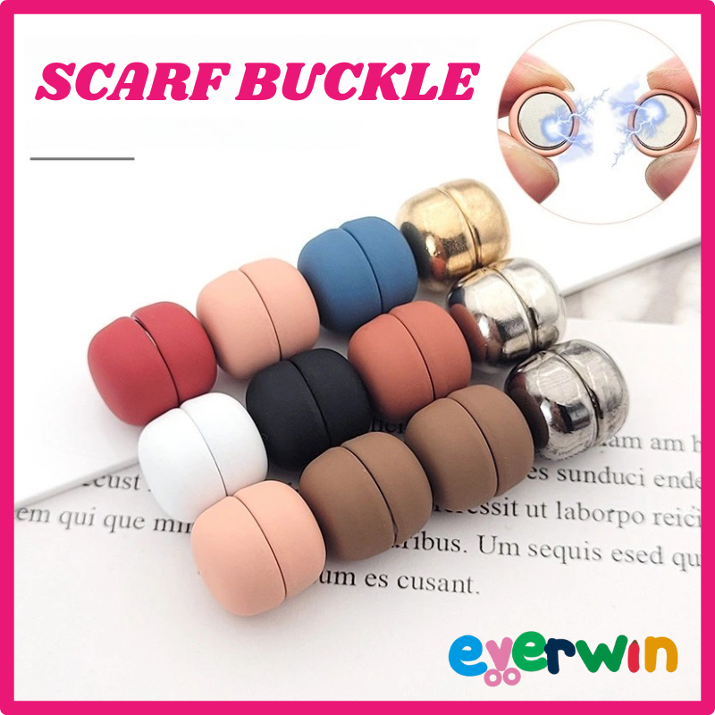 【EWW】Magnetic Pin Scarf Buckle Hijab Clip Kerongsang Tudung Magnetic Pin Fashion Jewellery 磁铁吸扣