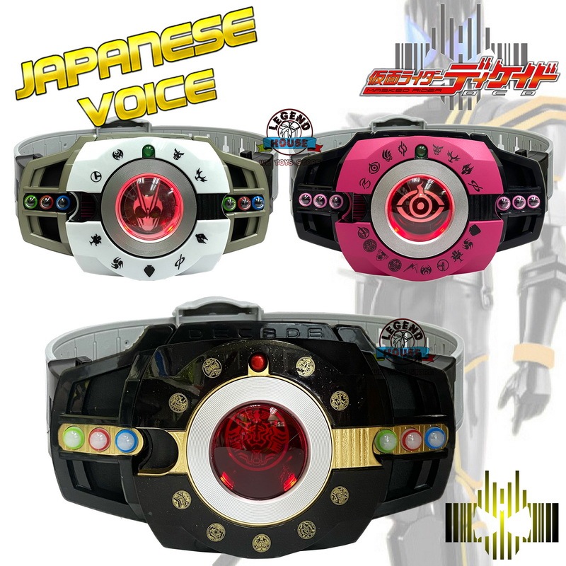 Penunggang Bertopeng LM Brand Kamen Rider Dark Decade Ver.000 DX Henshin Belt Tsukasa Kadoya Black Decadriver Neo Toys