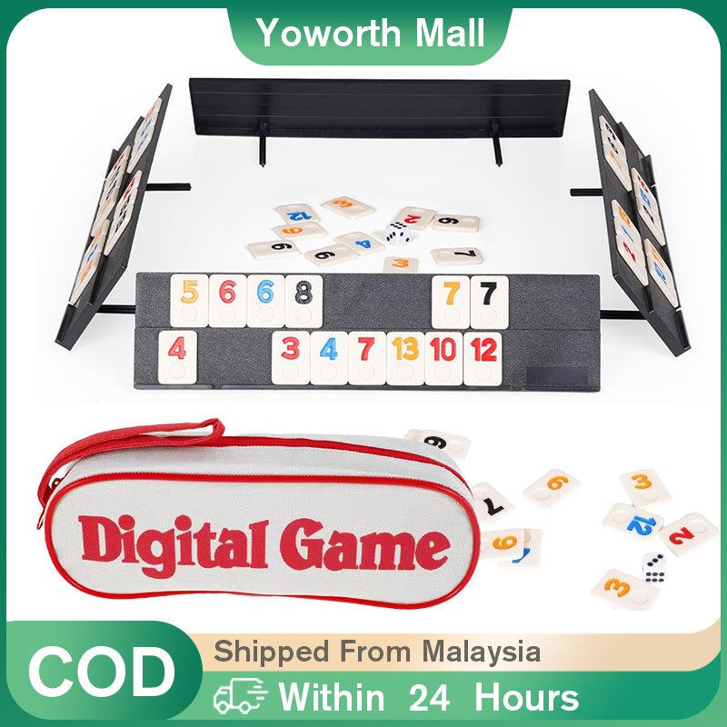 Mahjong Rummy / Rummy Tiles Travel Set / Israel Mahjong Board Game / Rummy Digital Game