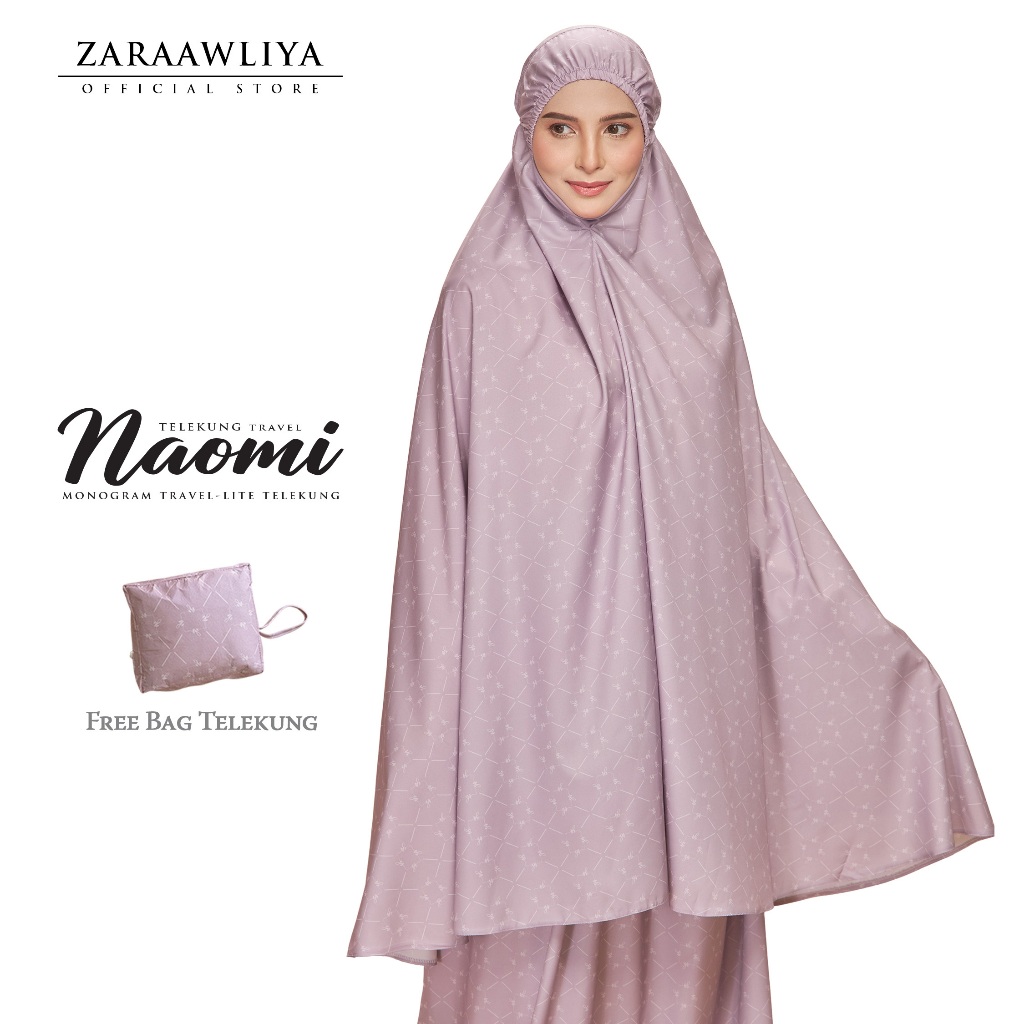 Zara Awliya | Telekung TRAVEL NAOMI [Free Bag Telekung]