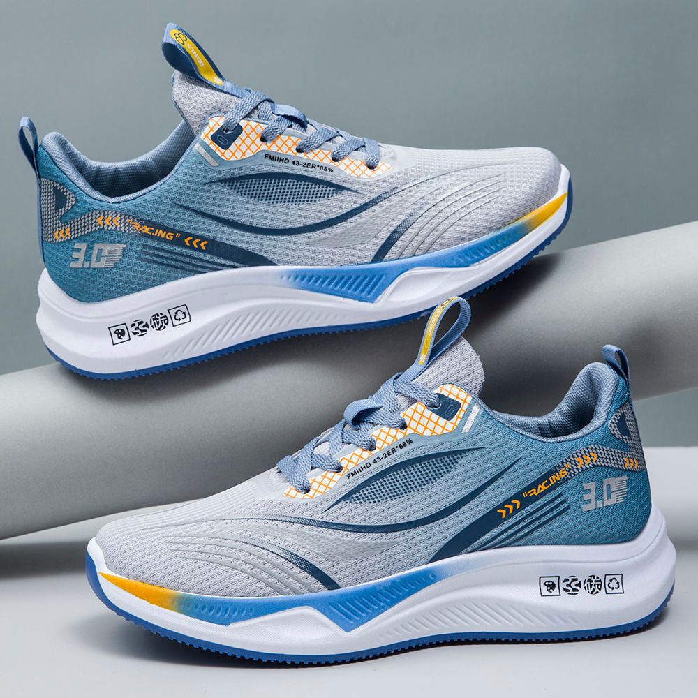 GRAEAE Men's Trendy Shoes 2025 Spring New Sports Shoes Versatile Breathable Flyknit Sports Shoes Mesh Casual Dad Shoes