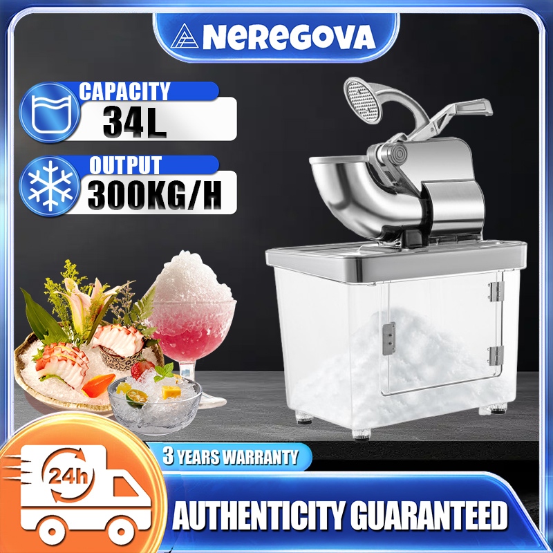 5 Years Warranty❄️34L ice crusher machine/Heavy Duty Commercial ice shaver/mesin abc elektrik/cendol maker