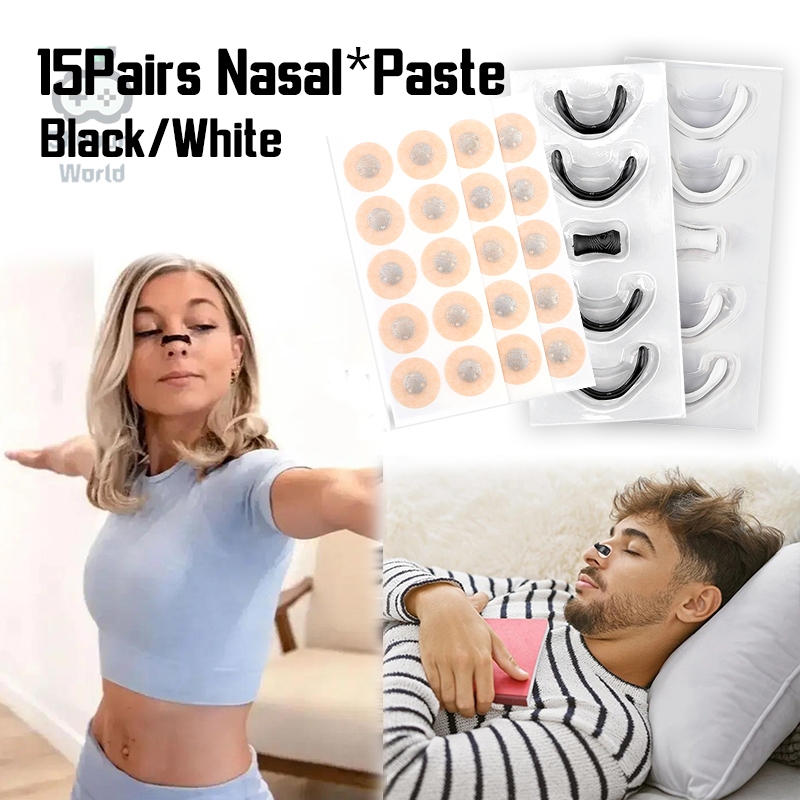 30pcs Magnetic Nasal Dilators Selesa - Anti Snore Breathing Aid Starter Kit for Sport & Sleep