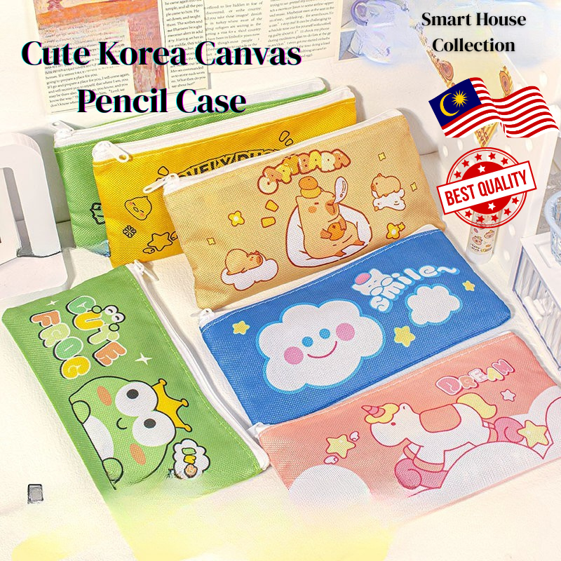 Kotak Pensil Cute Pencil Case Korean Style/ Hadiah Bajet Murah/ Alat Tulis Murah dan Borong/ Cute Stationary Pensil Box